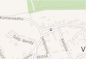 Lomená v obci Veltrusy - mapa ulice