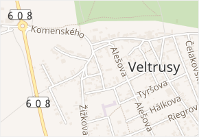 Seifertova v obci Veltrusy - mapa ulice