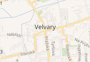 Lísa v obci Velvary - mapa ulice