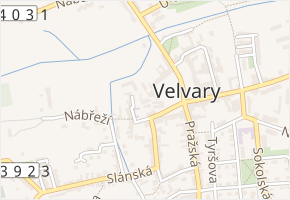 Pivovarská v obci Velvary - mapa ulice