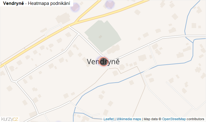Mapa Vendryně - Firmy v části obce.