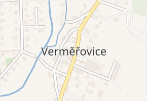 Verměřovice v obci Verměřovice - mapa části obce