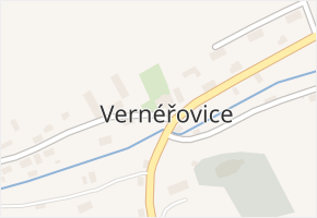 Vernéřovice v obci Vernéřovice - mapa části obce