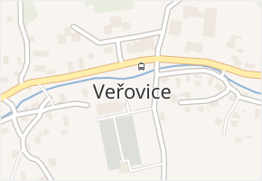 Veřovice v obci Veřovice - mapa části obce