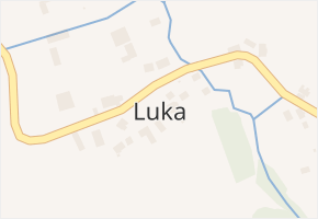 Luka v obci Verušičky - mapa části obce