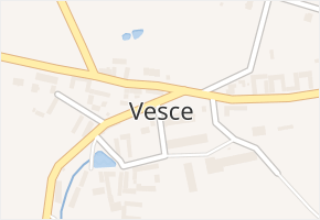 Vesce v obci Vesce - mapa části obce