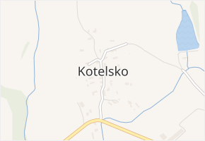 Kotelsko v obci Veselá - mapa části obce