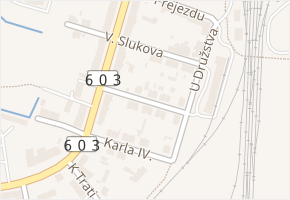 Hlobilova v obci Veselí nad Lužnicí - mapa ulice