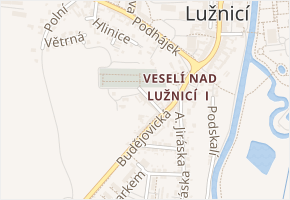 Hřbitovní v obci Veselí nad Lužnicí - mapa ulice
