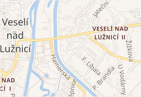 Jungmannova v obci Veselí nad Lužnicí - mapa ulice