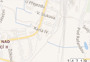 Karla IV. v obci Veselí nad Lužnicí - mapa ulice