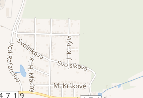 Kubatova v obci Veselí nad Lužnicí - mapa ulice