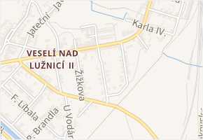 Roháčova v obci Veselí nad Lužnicí - mapa ulice