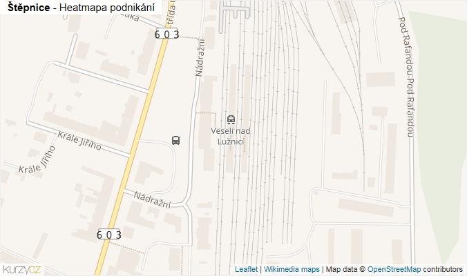 Mapa Štěpnice - Firmy v ulici.