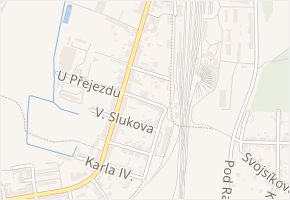 U Přejezdu v obci Veselí nad Lužnicí - mapa ulice