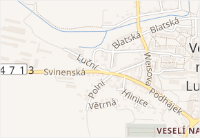V. Filípka v obci Veselí nad Lužnicí - mapa ulice