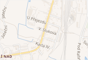 V. Slukova v obci Veselí nad Lužnicí - mapa ulice
