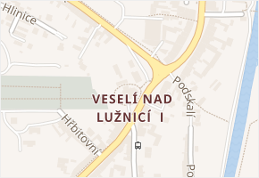 Veselí nad Lužnicí I v obci Veselí nad Lužnicí - mapa části obce