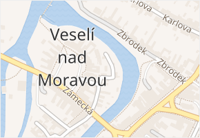 Kožešnická v obci Veselí nad Moravou - mapa ulice