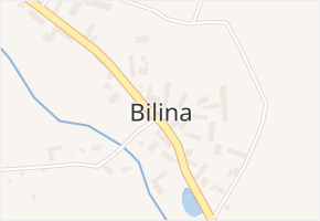 Bilina v obci Veselíčko - mapa části obce