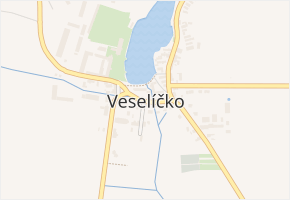 Veselíčko v obci Veselíčko - mapa části obce