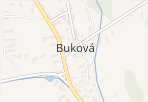 Buková v obci Věšín - mapa části obce