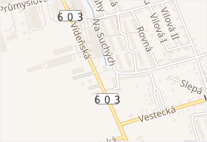 Krátká v obci Vestec - mapa ulice