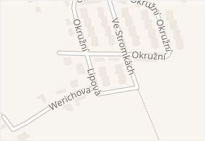Lipová v obci Vestec - mapa ulice