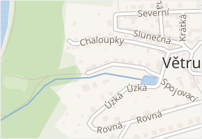 Východní v obci Větrušice - mapa ulice
