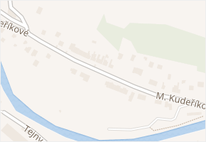 M. Kudeříkové v obci Veverská Bítýška - mapa ulice