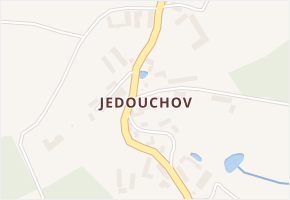 Jedouchov v obci Věž - mapa části obce