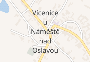 Vícenice u Náměště nad Oslavou v obci Vícenice u Náměště nad Oslavou - mapa části obce