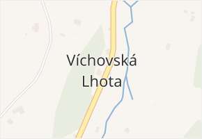 Víchovská Lhota v obci Víchová nad Jizerou - mapa části obce
