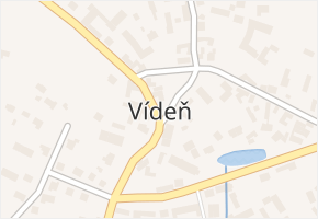 Vídeň v obci Vídeň - mapa části obce