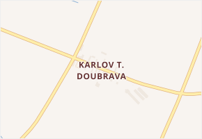 Karlov t. Doubrava v obci Vidice - mapa části obce