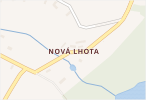 Nová Lhota v obci Vidice - mapa části obce