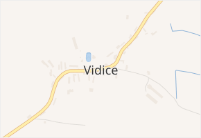 Vidice v obci Vidice - mapa části obce