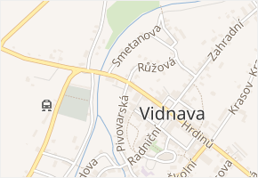 9. května v obci Vidnava - mapa ulice