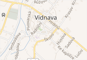 Kostelní v obci Vidnava - mapa ulice