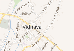 Lékárenská v obci Vidnava - mapa ulice