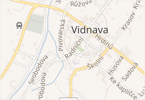 Radniční v obci Vidnava - mapa ulice