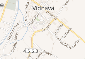 Školní v obci Vidnava - mapa ulice