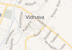 Sokolská v obci Vidnava - mapa ulice