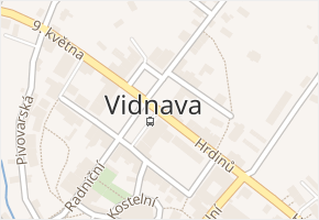 Vidnava v obci Vidnava - mapa části obce