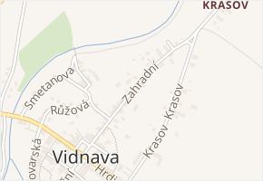 Zahradní v obci Vidnava - mapa ulice