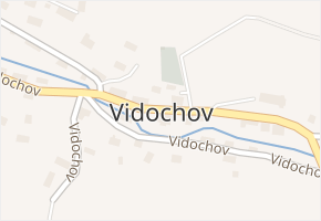 Vidochov v obci Vidochov - mapa části obce