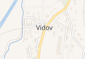 Vidov v obci Vidov - mapa části obce