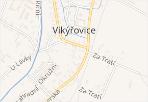 Ve Dvoře v obci Vikýřovice - mapa ulice