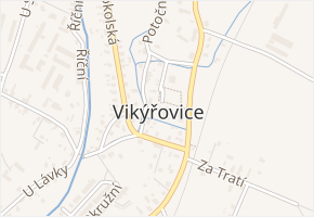 Vikýřovice v obci Vikýřovice - mapa části obce