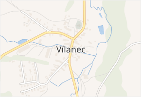 Vílanec v obci Vílanec - mapa části obce